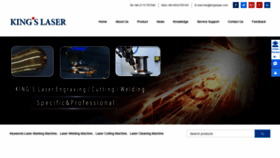 What Kingslaser.com website looked like in 2020 (4 years ago)