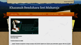 What Khazanahbendaharaserimaharaja.com website looked like in 2020 (4 years ago)