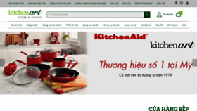 What Kitchenart.vn website looked like in 2020 (4 years ago)