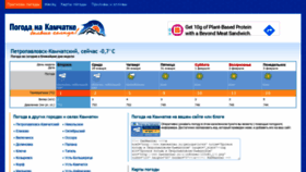 What Kamweather.ru website looked like in 2020 (4 years ago)