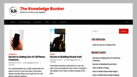 What Knowledgebunker.com website looked like in 2020 (4 years ago)