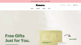 What Knoursbeauty.com website looked like in 2020 (4 years ago)