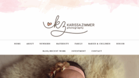 What Karissazimmer.com website looked like in 2020 (4 years ago)