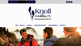 What Knollcpa.com website looked like in 2020 (4 years ago)
