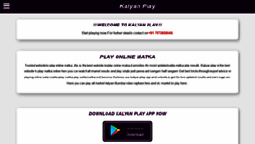 What Kalyanplay.com website looked like in 2020 (4 years ago)