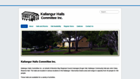 What Kallangurhalls.org website looked like in 2020 (4 years ago)