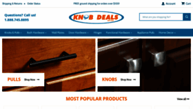 What Knobdeals.com website looked like in 2020 (4 years ago)
