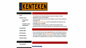 What Kenteken.co website looked like in 2020 (4 years ago)