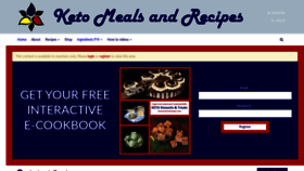 What Ketomealsandrecipes.com website looked like in 2020 (4 years ago)