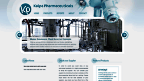 What Kalpapharmaceuticals.com website looked like in 2020 (4 years ago)