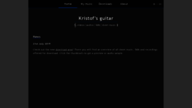 What Kristofs-guitar.com website looked like in 2020 (4 years ago)