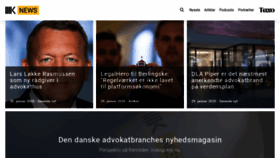 What K-news.dk website looked like in 2020 (4 years ago)