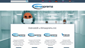 What Klimaoprema.hr website looked like in 2020 (4 years ago)