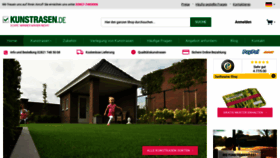 What Kunstrasen.de website looked like in 2020 (4 years ago)