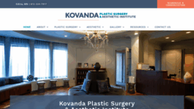 What Kovandaplasticsurgery.com website looked like in 2020 (4 years ago)