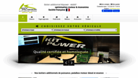 What Kitpower.fr website looked like in 2020 (4 years ago)