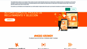 What Krowdy.com website looked like in 2020 (4 years ago)
