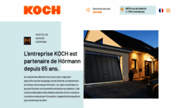 What Koch.lu website looked like in 2020 (5 years ago)