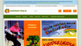 What Kinderlieder-shop.de website looked like in 2020 (4 years ago)