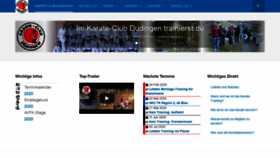 What Karate-duedingen.ch website looked like in 2020 (4 years ago)