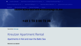 What Kiel-apartments.de website looked like in 2020 (4 years ago)