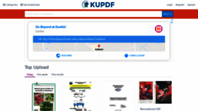 What Kupdf.com website looked like in 2020 (4 years ago)