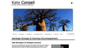 What Kateconseil.com website looked like in 2020 (4 years ago)