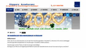 What Kueppers-assekuranz.de website looked like in 2020 (4 years ago)