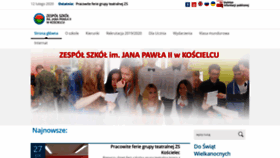 What Koscielec.pl website looked like in 2020 (4 years ago)