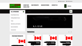 What Knifestorecanada.ca website looked like in 2020 (4 years ago)