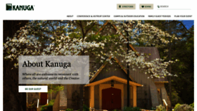 What Kanuga.org website looked like in 2020 (4 years ago)