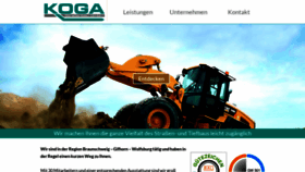 What Koga-bau.de website looked like in 2020 (4 years ago)