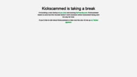 What Kickscammed.com website looked like in 2020 (4 years ago)