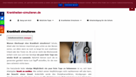 What Krankheiten-simulieren.de website looked like in 2020 (4 years ago)