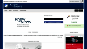 What Knewthenews.com website looked like in 2020 (4 years ago)