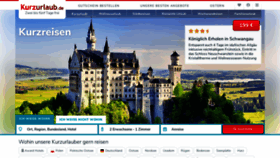 What Kurzurlaub.de website looked like in 2020 (4 years ago)