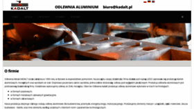 What Kadalt.pl website looked like in 2020 (4 years ago)