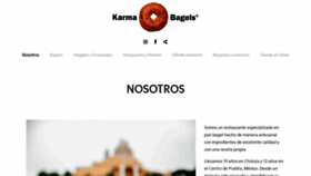What Karmabagels.com website looked like in 2020 (4 years ago)
