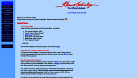 What Klaus-schulze.com website looked like in 2020 (4 years ago)
