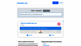 What Kaszebe.org website looked like in 2020 (4 years ago)