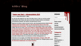 What Kill0rz.com website looked like in 2020 (4 years ago)