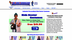 What Kidsdoctorcostumes.com website looked like in 2020 (4 years ago)