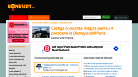 What Konkurs.ro website looked like in 2020 (5 years ago)