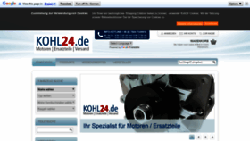 What Kohl24.de website looked like in 2020 (4 years ago)