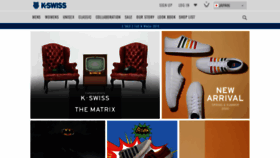 What K-swiss.jp website looked like in 2020 (5 years ago)