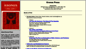 What Kronos-press.com website looked like in 2020 (5 years ago)