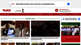 What Kiswahili.tuko.co.ke website looked like in 2020 (4 years ago)