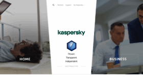 What Kaspersky.com website looked like in 2020 (4 years ago)