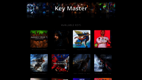 What Keymaster.xyz website looked like in 2020 (4 years ago)