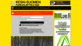 What Keskisuomenpuhelinluettelo.fi website looked like in 2020 (4 years ago)